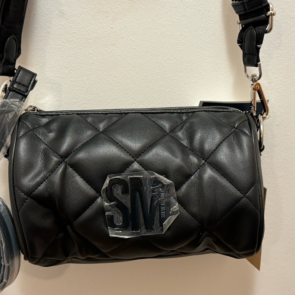 Steve Madden quilted barrel bag